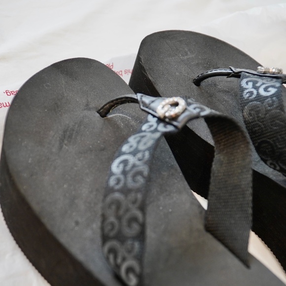 Guess Logo Flip Flops PLATFORM WEDGE - Picture 4 of 5